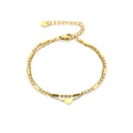 armband met hartje goud