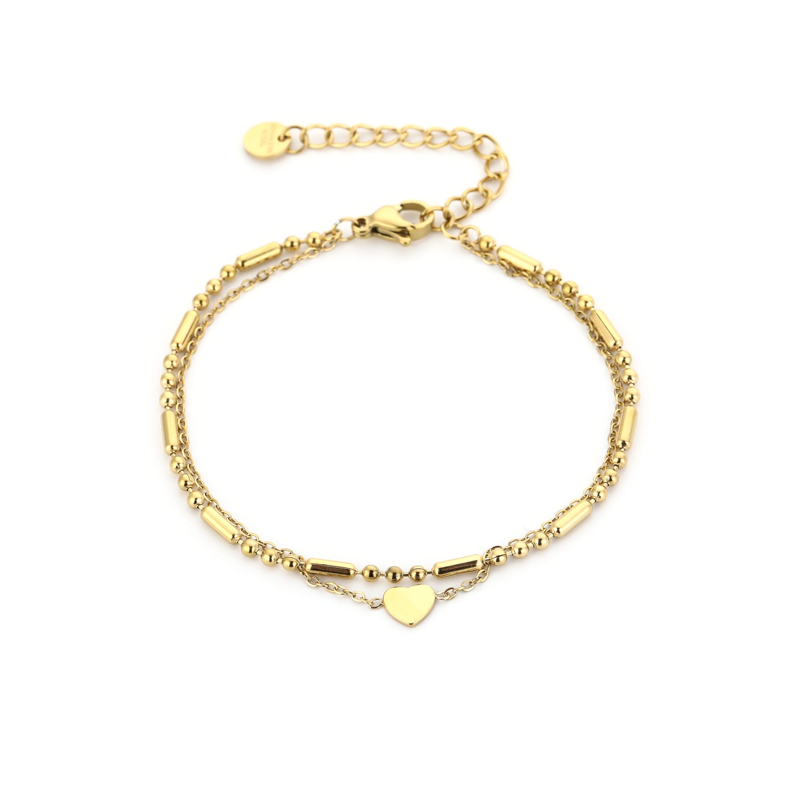 armband met hartje goud