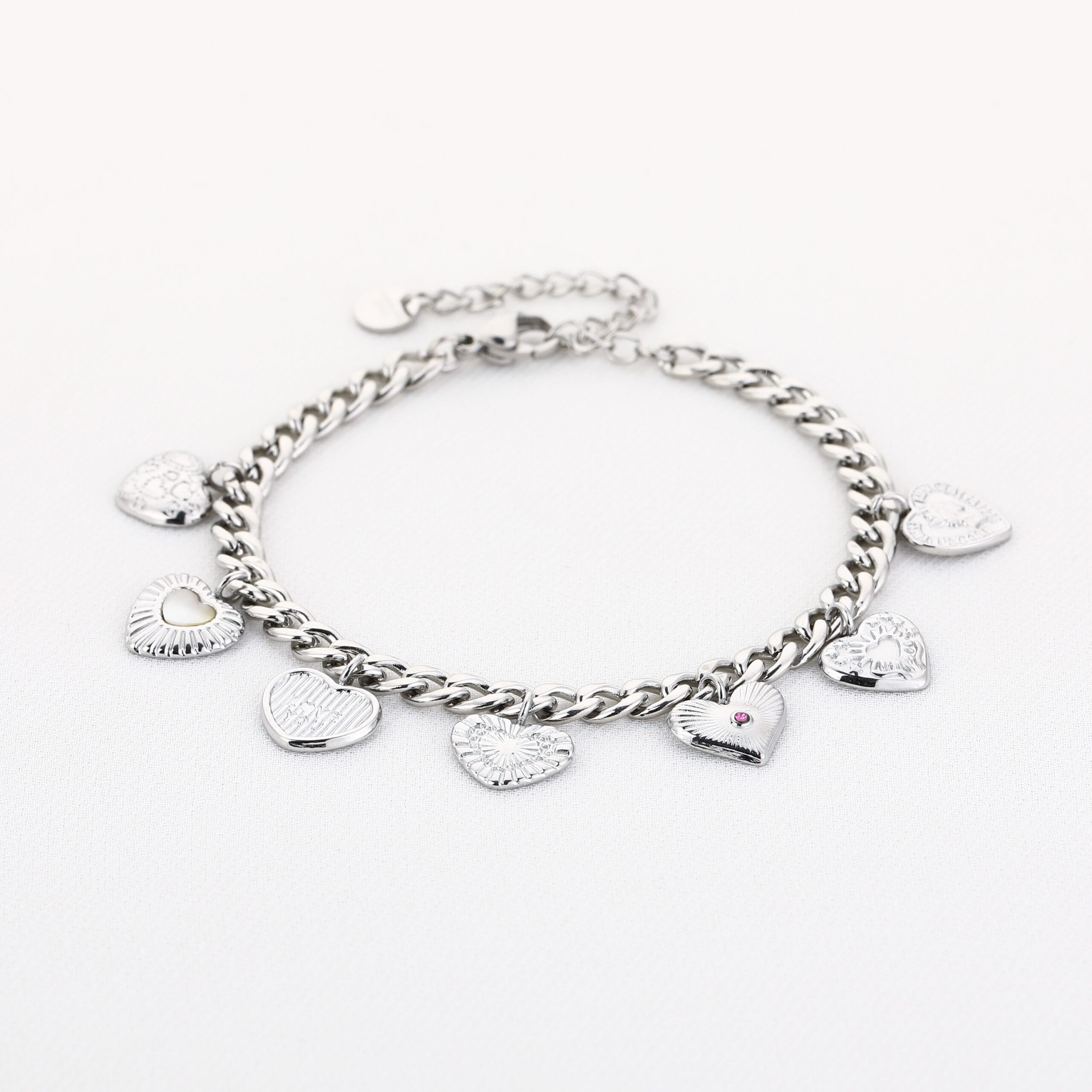 Armband met bedels zilver