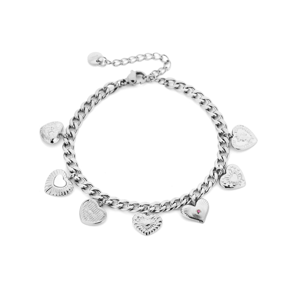 Armband met bedels zilver