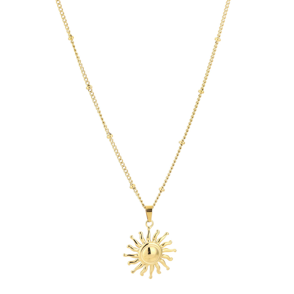 Ketting zonnetje goud