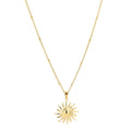 Ketting zonnetje goud