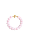 Ketting met medium kralen en frontsluiting-12mm