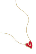 Ketting met hangend rood hart