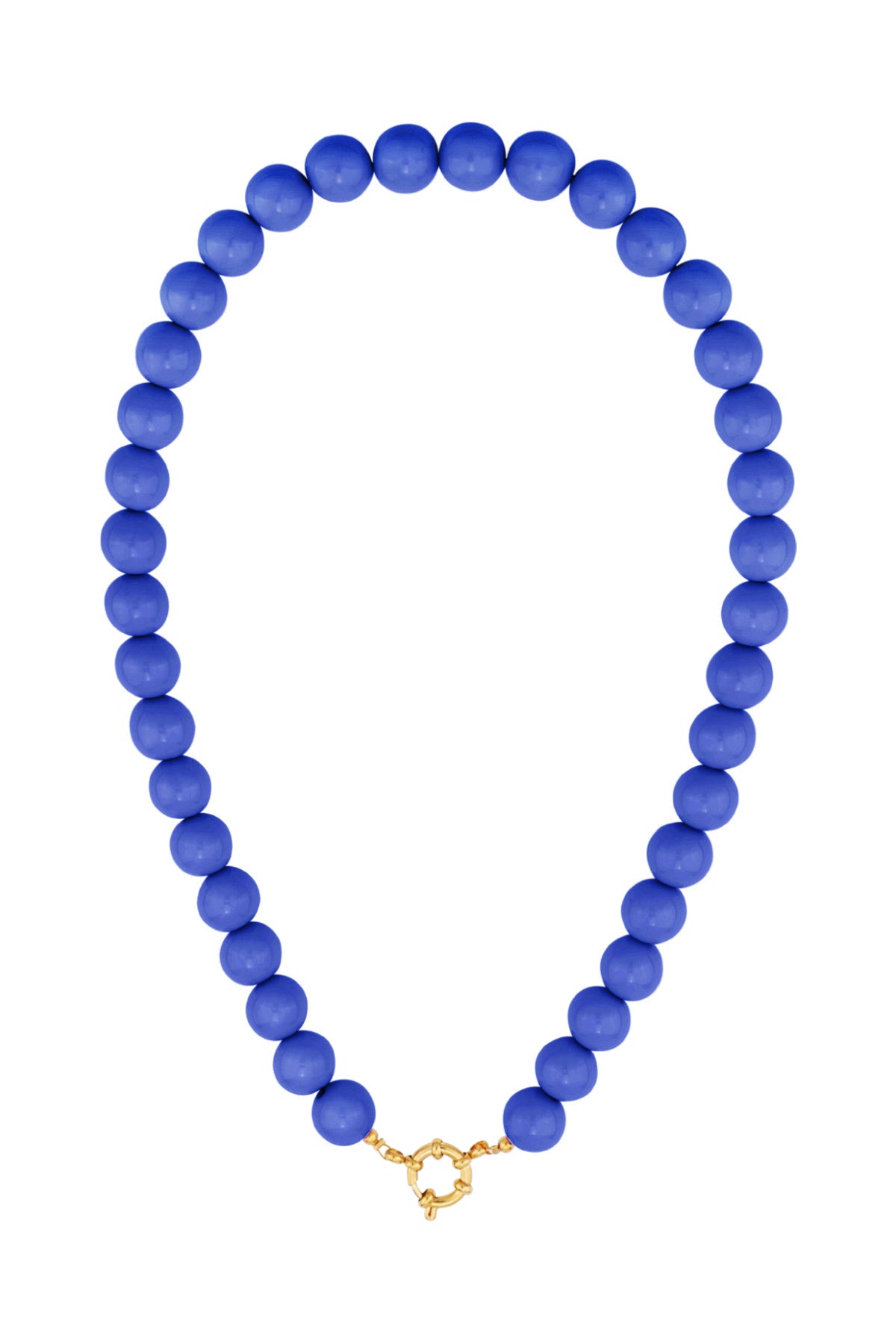 Ketting met kralen en frontsluiting-12mm