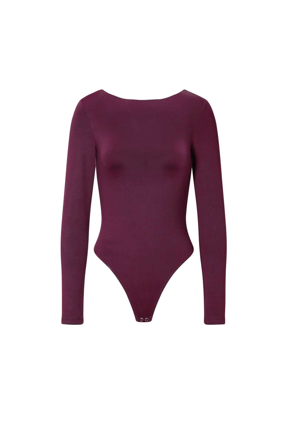 Gebreide Nylon Bodywear Bodysuit Basis Solide Kleur