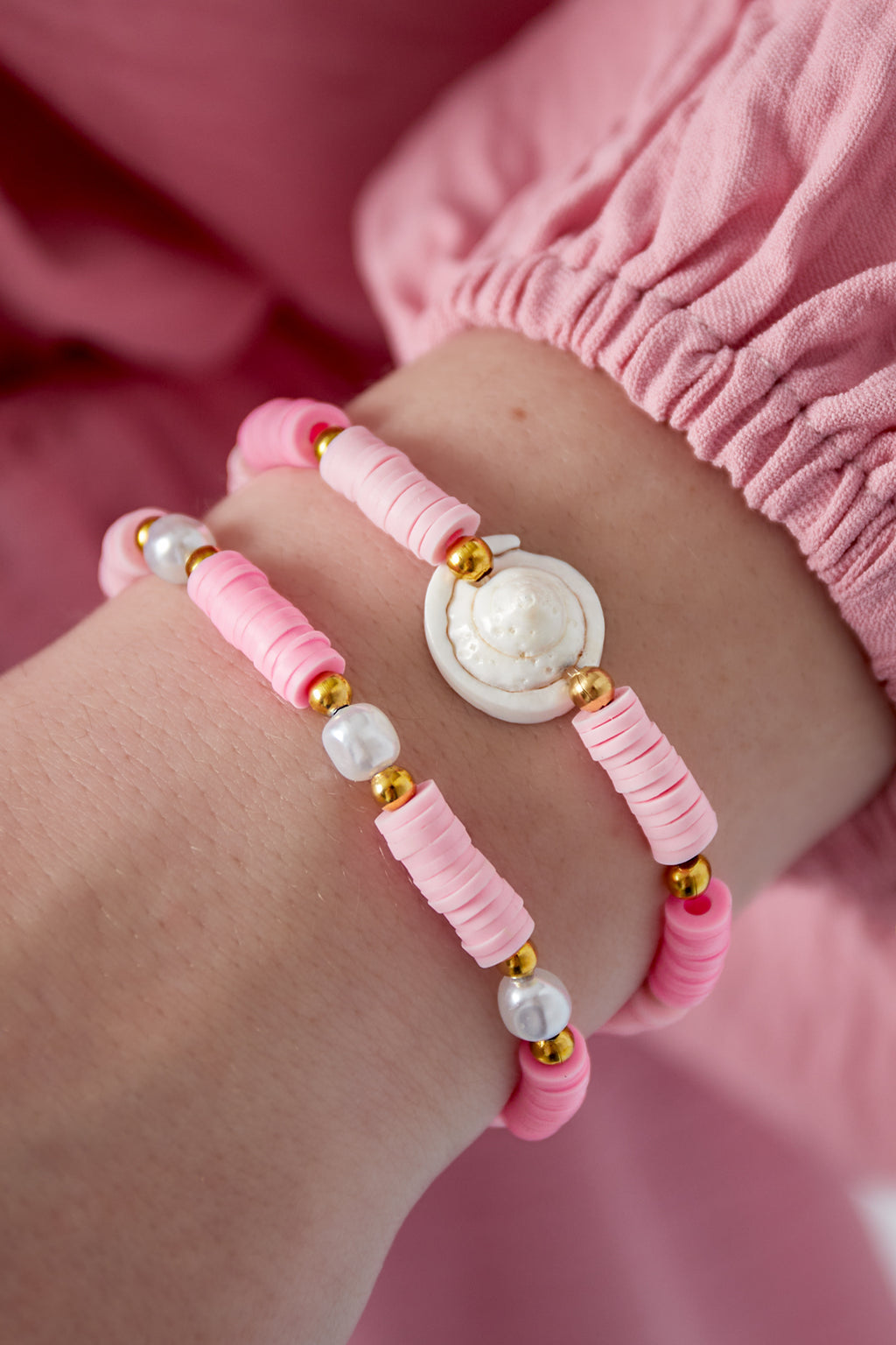 Dubbele schelp armband