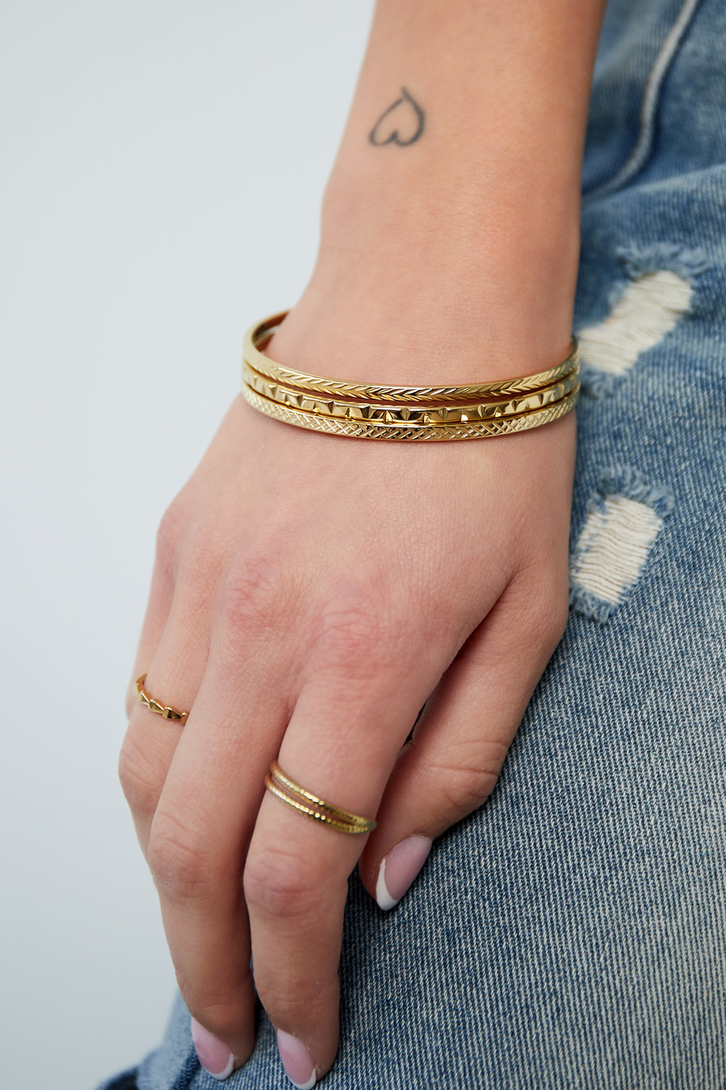 Eenvoudige geblokte armband