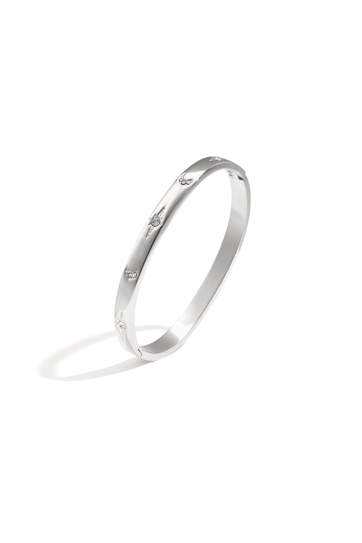 Armbanden van roestvrij staal met stippen, casual, dagelijks, eenvoudig, serie, damessieraden