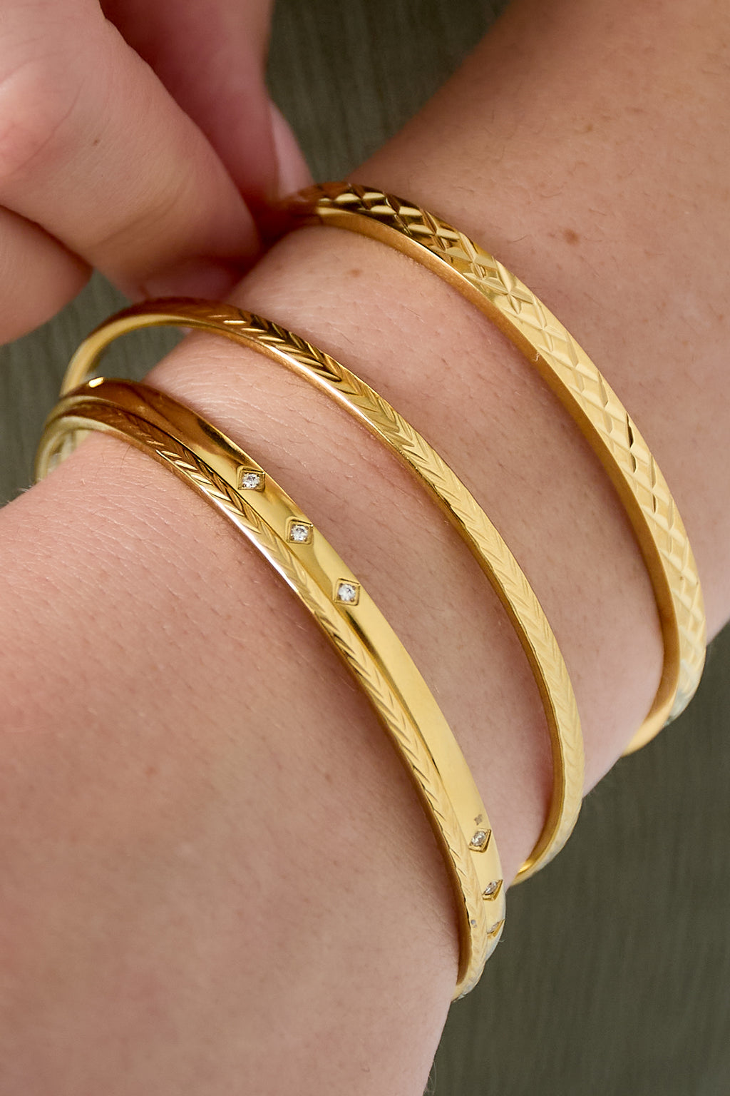 Eenvoudige mini-diamanten armband